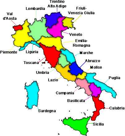 mappa province italiane hotel
